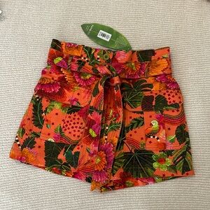 Rare Farm Rio belted shorts